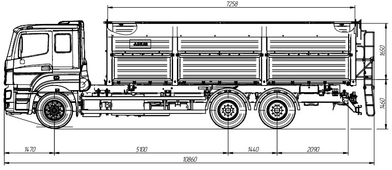 Камаз 65207 чертеж