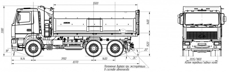 Самосвал AMKAR-658931-10E