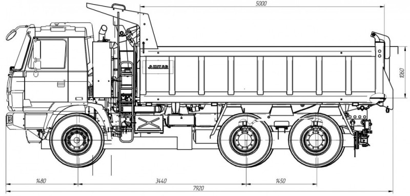 Самосвал AMKAR-658966E