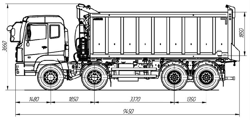 Самосвал AMKAR-658982-05E