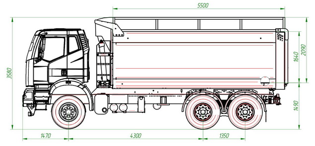 Самосвал AMKAR 658984-02