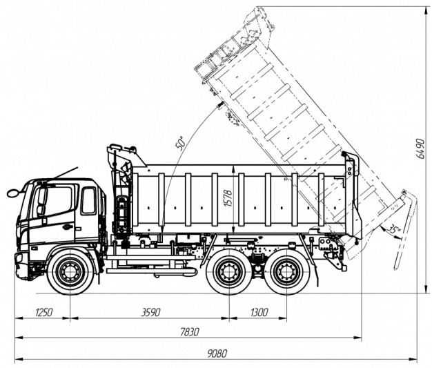 Самосвал AMKAR-658991-02E