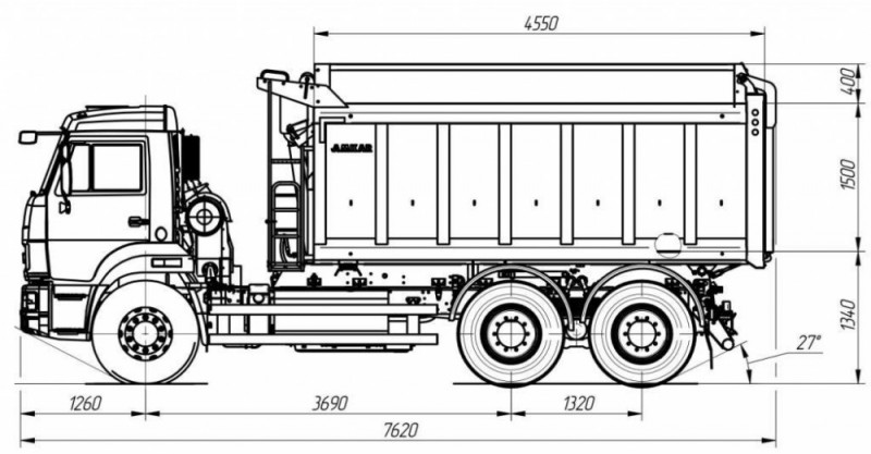 Самосвал AMKAR-658901ME