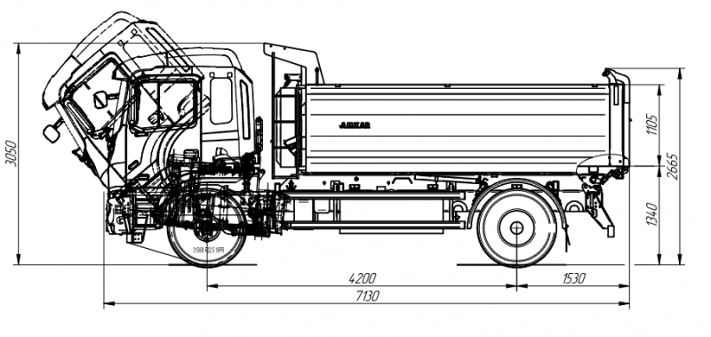 Самосвал AMKAR 658984-03