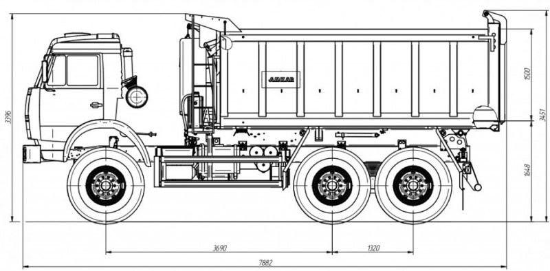 Самосвал AMKAR-658901-03E