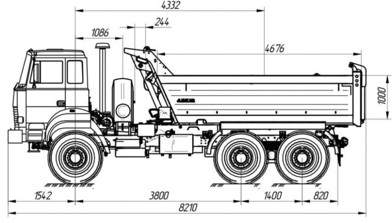 Самосвал AMKAR-65894E