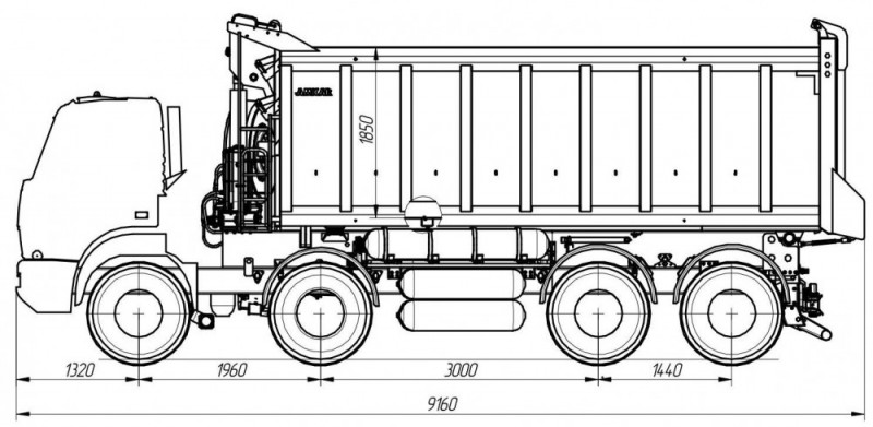 Самосвал AMKAR-6589-01E
